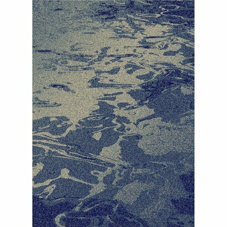 SLEEP EZ 2 x 4 ft. American Destination Waveland Area Rug - Navy SL3082703